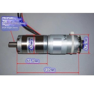 Động cơ giảm tốc 775 kèm encoder 12-24V 42 vòng/phút (Trục 10mm)