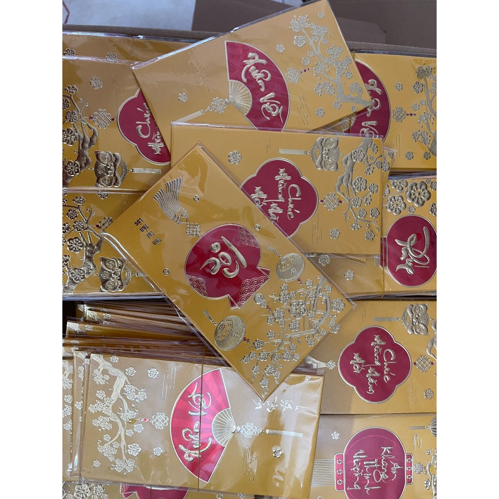 Set 12 lì xì đẹp 2024 hàng loại 1