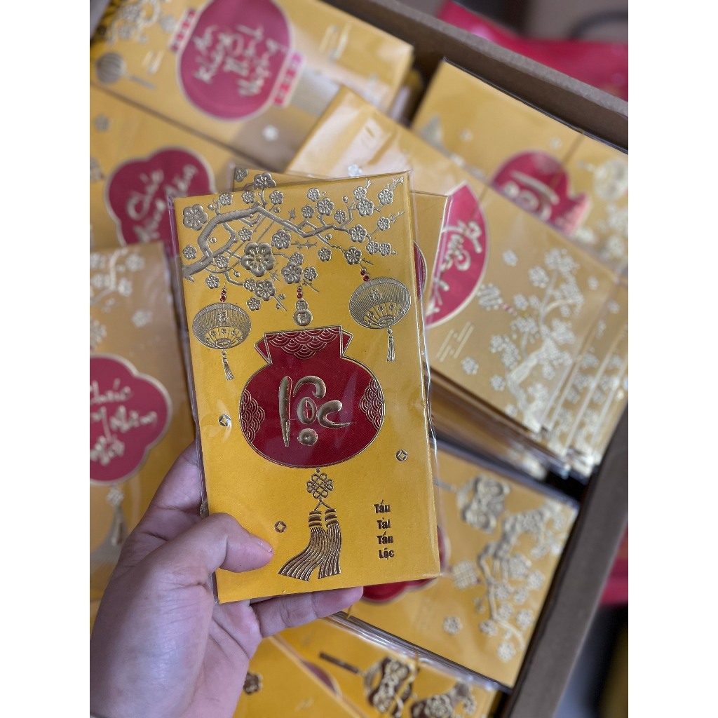 Set 12 lì xì đẹp 2024 hàng loại 1