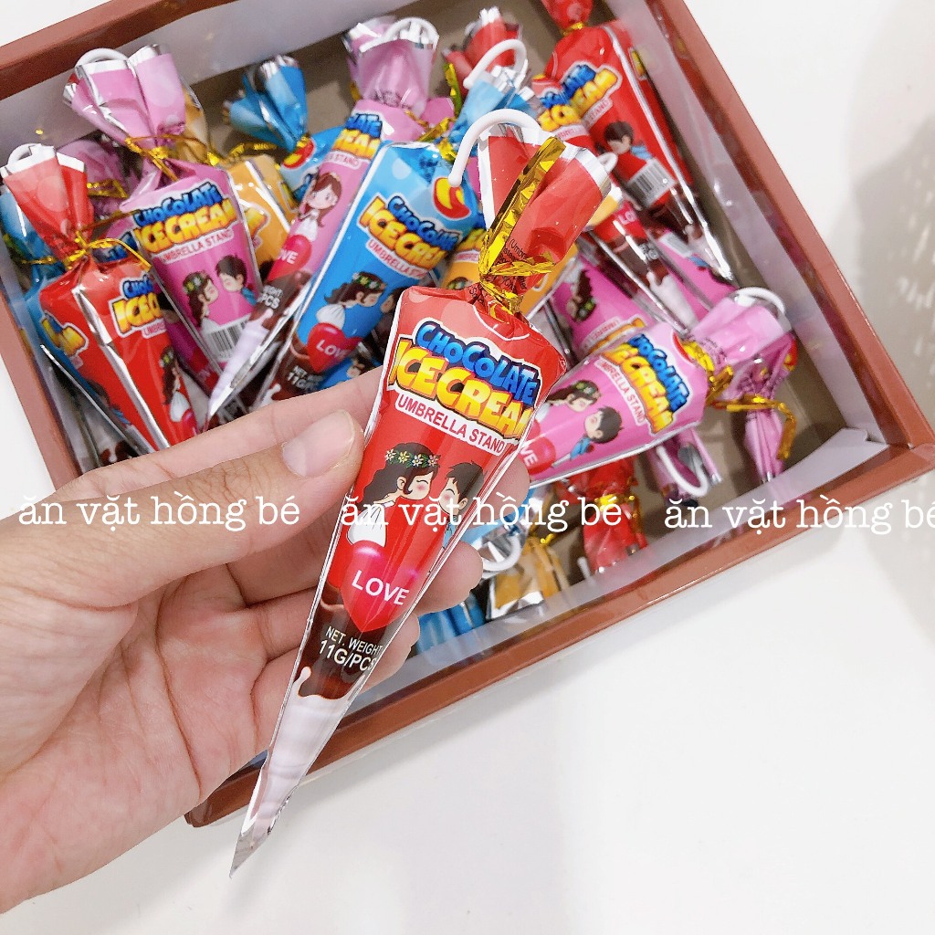 Kẹo ô sô cô la tình yêu thơm ngon, đồ ăn vặt hot nhất