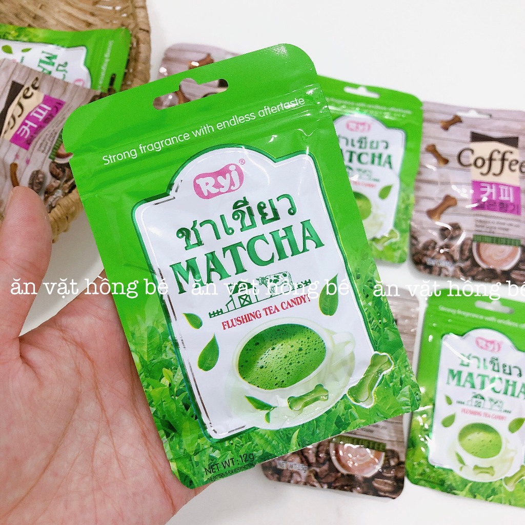 Kẹo xương chó matcha - cà phê, kẹo C xương chó tuổi thơ