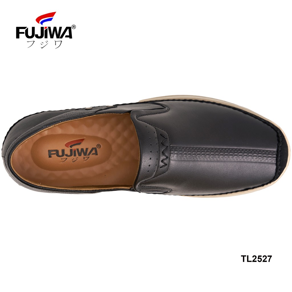 Giày Lười Nam Da Bò FUJIWA - TL2527. Đế Giày Là Cao Su Thiên Nhiên, Đế Cao 3cm. Có Size:  38, 39, 40, 41, 42, 43