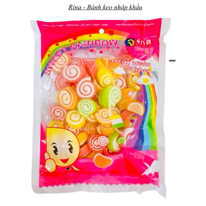 Kẹo dẻo trái cây Jongkol Thái Lan 250g - Hình xoắn đẹp