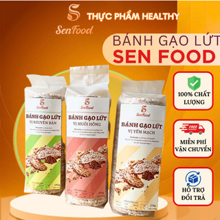 Bánh gạo lứt ăn kiêng sen food, bánh gạo lức nguyên hạt 100gr