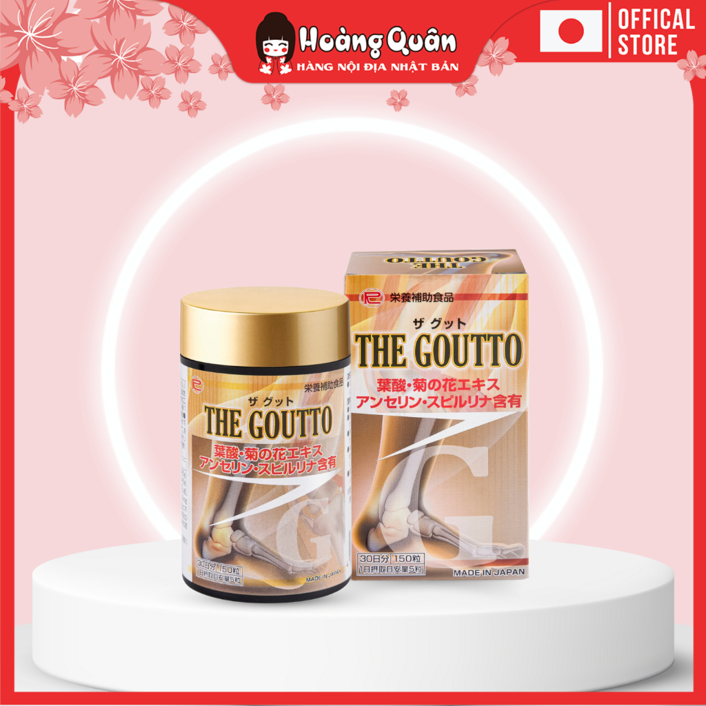 Viên uống The Goutto Ribeto giúp giảm acid uric trong máu 150 viên Nhật bản