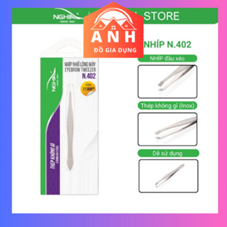 Nhíp Nhổ Lông Mày, Lông Mũi, Lông Nách, Tóc Bạc Inox Kềm Nghĩa N.402 .