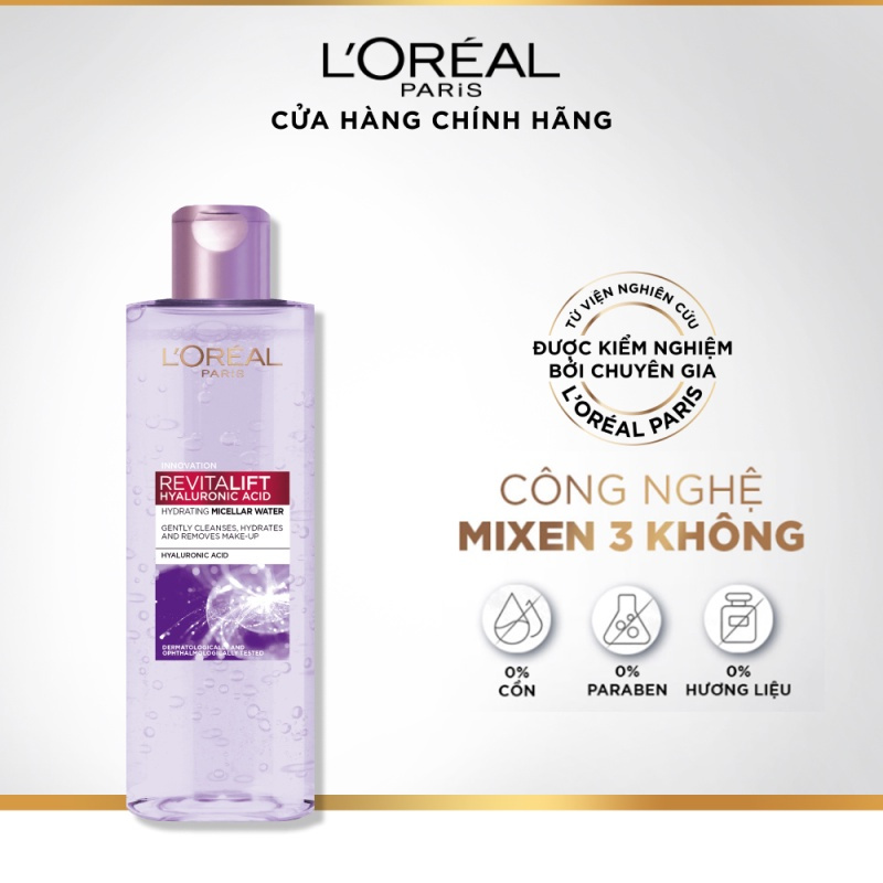 Bộ 2 Nước Tẩy Trang Cấp Ẩm, Căng Mịn Da Hyaluronic Acid 1.5% 400ml x 2
