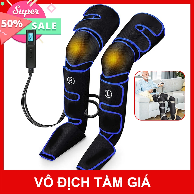 Máy massage chân, bắp chân và đùi mát xa chuyên sâu giúp giảm tê bì chân, đau chân và điều trị suy giãn tĩnh mạch chân
