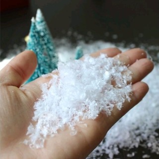 GÓI 100GRAM TUYẾT NHÂN TẠO TRANG TRÍ NOEL - TÚI BỘT TUYẾT NỞ LÀM SLIME MÂY 1 lạng