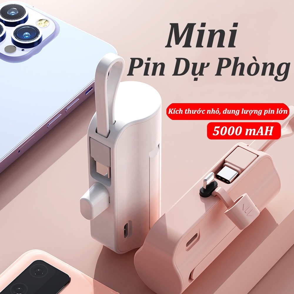 Sạc Dự Phòng Nhỏ Gọn Thời Trang thuận tiện không cồng kềnh,thuận tiện cho việc di chuyển đi chơi du lịch
