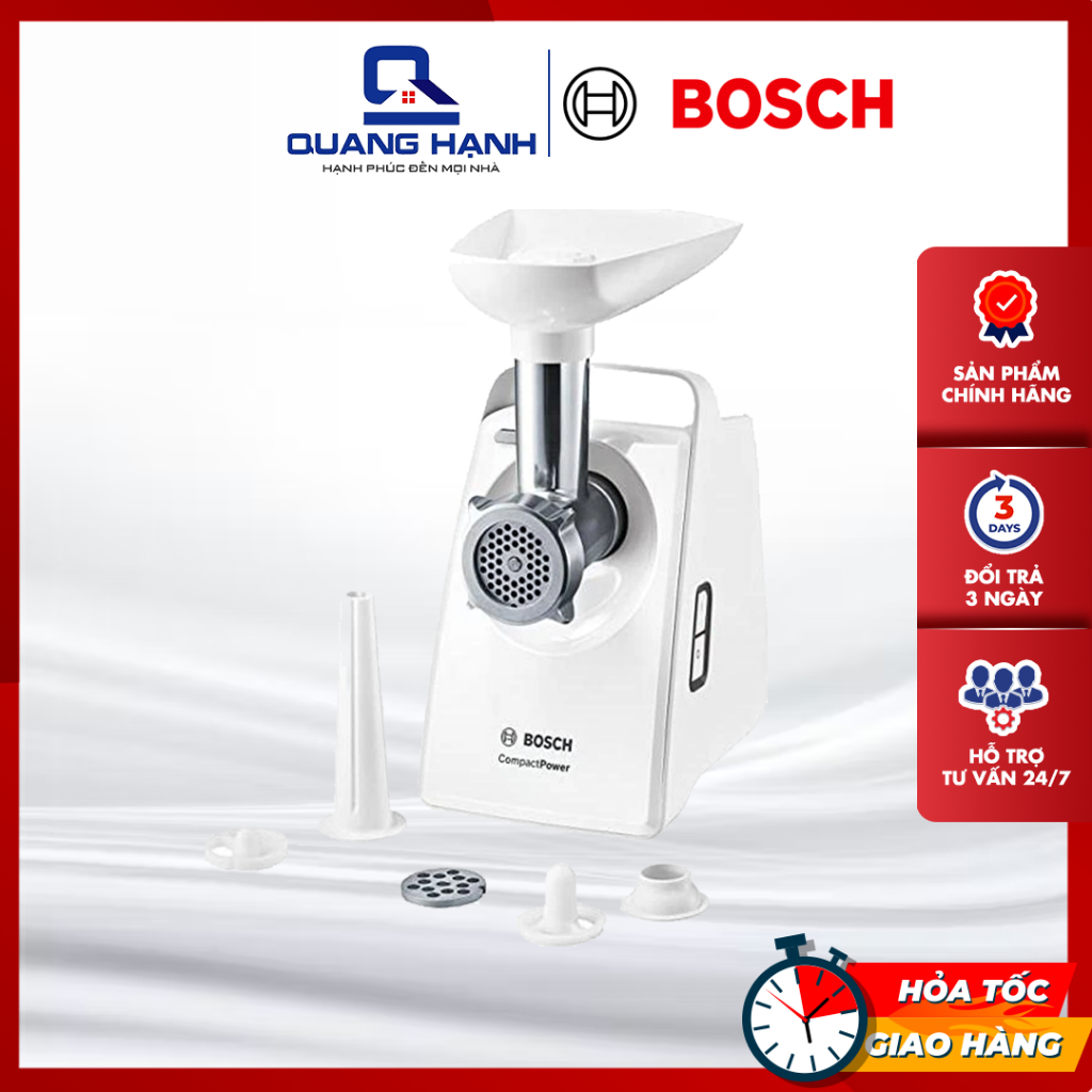 Máy Xay Thịt Bosch MFW3520W 500W [Bảo hành 2 năm chính hãng]