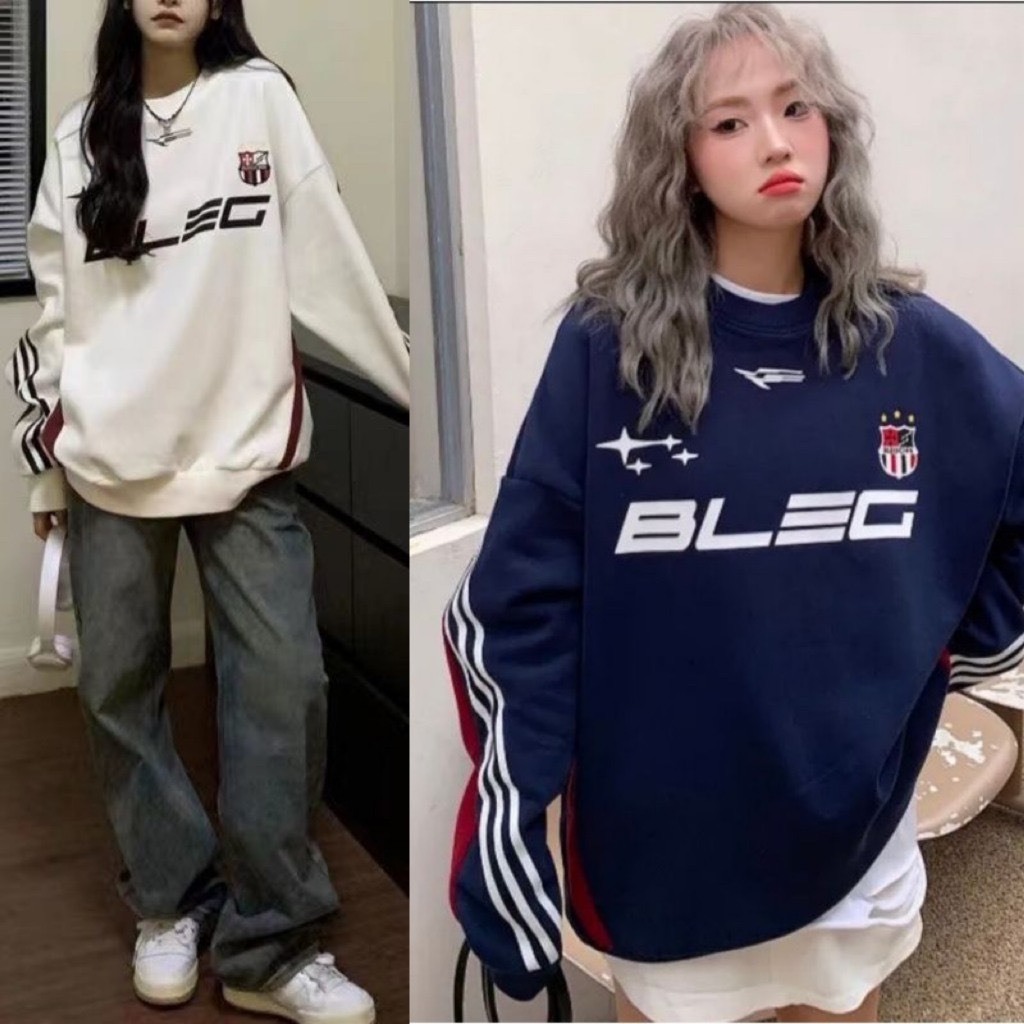 [RẺ VÔ ĐỊCH] Áo Sweater Nỉ Bông Chỉ Phồng In Chữ Leisure Time