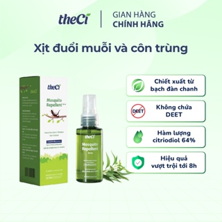 Xịt chống muỗi Theci 50ml, xịt đuổi muỗi ngăn cồn trùng, an toàn