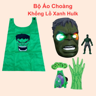Đồ chơi áo choàng siêu anh hùng khổng lồ xanh hulk đa dạng phụ kiện cho bé nhập vai chiến đấu