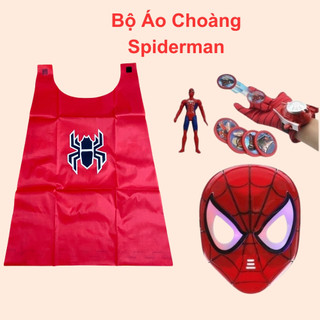 Đồ chơi áo choàng siêu nhân áo choàng người nhện spiderman đa dạng phụ kiện cho bé nhập vai chiến đấu