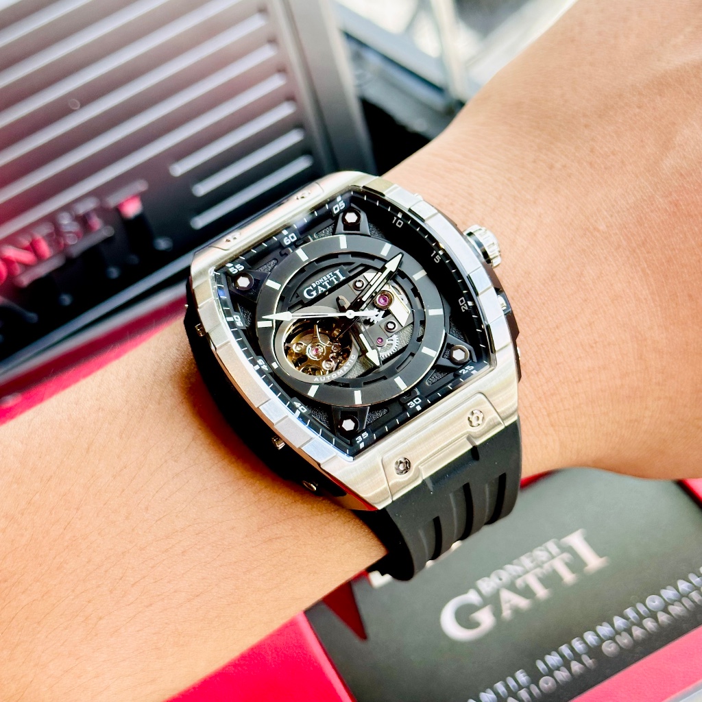 Đồng hồ Nam Bonest Gatti Automatic King Sport BG5602-A1 - 45mm, Authentic, Fullbox, Luxury diamond watch