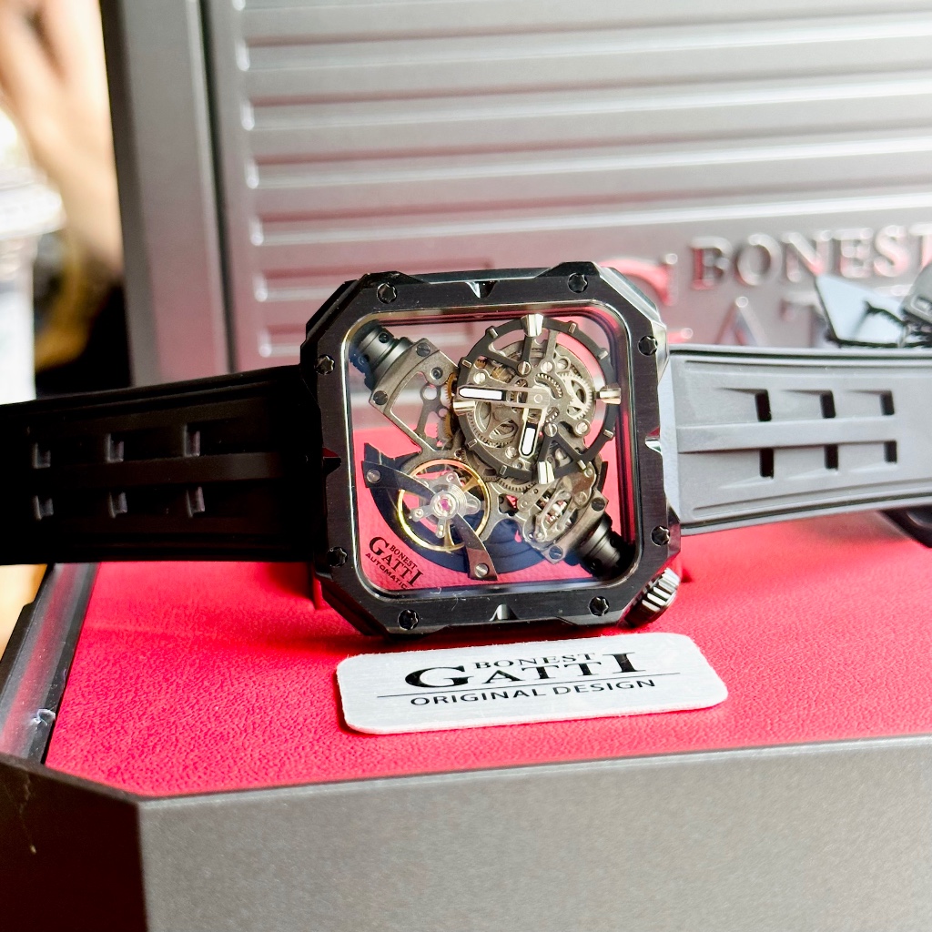 Đồng hồ Nam Bonest Gatti Mechanical Movement BG5804-A2, Authentic, Fullbox, Luxury diamond watch