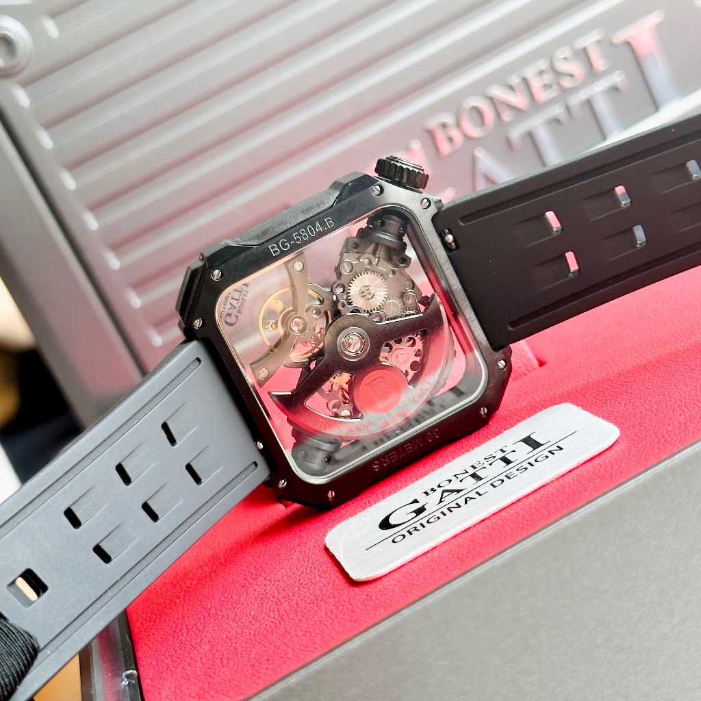 Đồng hồ Nam Bonest Gatti Mechanical Movement BG5804-A2, Authentic, Fullbox, Luxury diamond watch