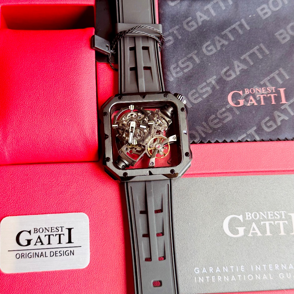 Đồng hồ Nam Bonest Gatti Mechanical Movement BG5804-A2, Authentic, Fullbox, Luxury diamond watch