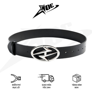 (Có sẵn) AOE STUDIO - Thắt lưng nam nữ Y2K chất da PU cao cấp mặt hình tia sét cá tính