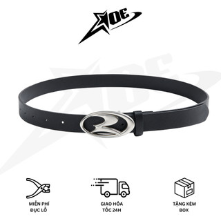 (Có sẵn) AOE STUDIO - Thắt lưng nam nữ Y2K chất da PU cao cấp logo B kim loại cá tính