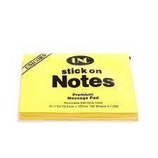 [Hỏa tốc] Giấy note vàng 3x5 inc ( 8x13cm)(1 xấp)  - HUY THUẬN PHÁT BÌNH TÂN