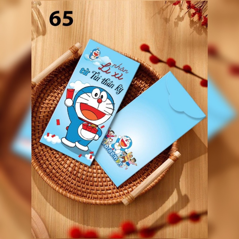 10 Bao lì xì Tết 2024 Gấu Dâu Losto Doremon hottrend giá rẻ