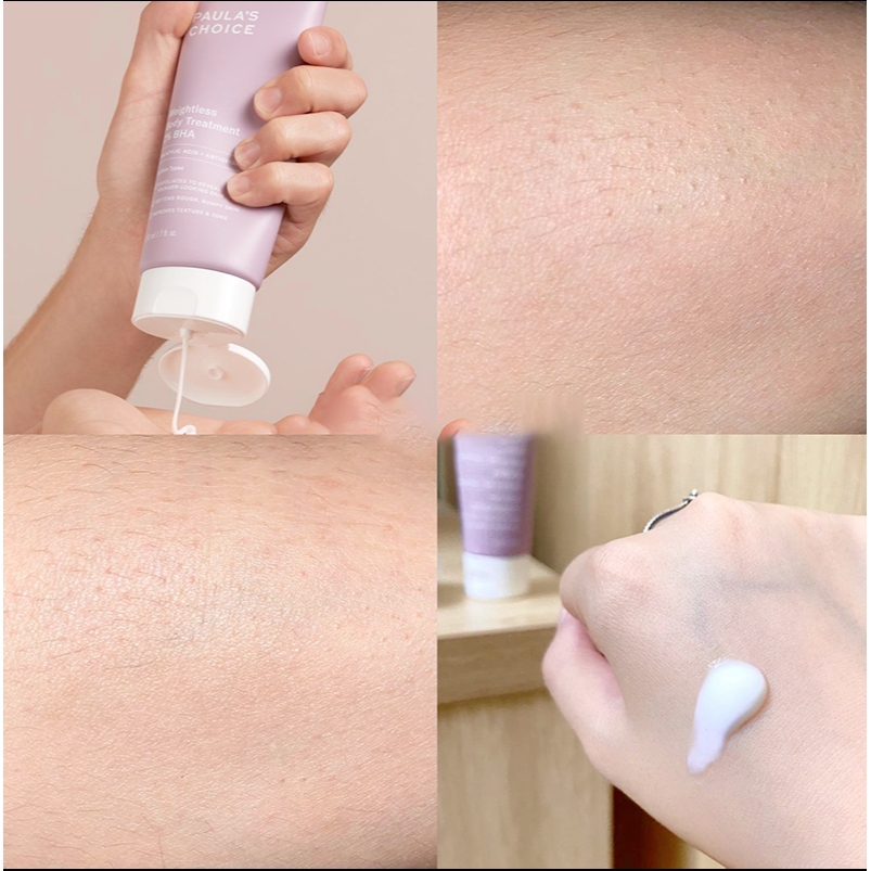 Kem Dưỡng Thể Paula's Choice Weightless Body Treatment 2% BHA Cải Thiện Lỗ Chân Lông 210ml