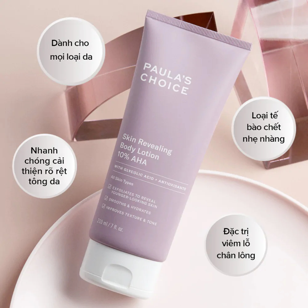 Kem Dưỡng Thể Paula's Choice Weightless Body Treatment 2% BHA Cải Thiện Lỗ Chân Lông 210ml