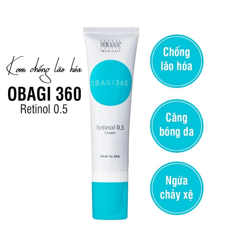 Kem dưỡng da Obagi Retinol 0.5% Giúp Trẻ Hóa Da, Ngừa Mụn 28g