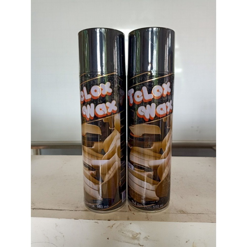 Xịt bóng đa năng Telox Wax 550ml làm bóng da, dưỡng nhựa và khăn lau 3M