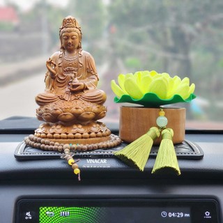 Tượng phật bà quan âm gỗ , sét mẹ quan âm gỗ cùng mộc liên hoa
