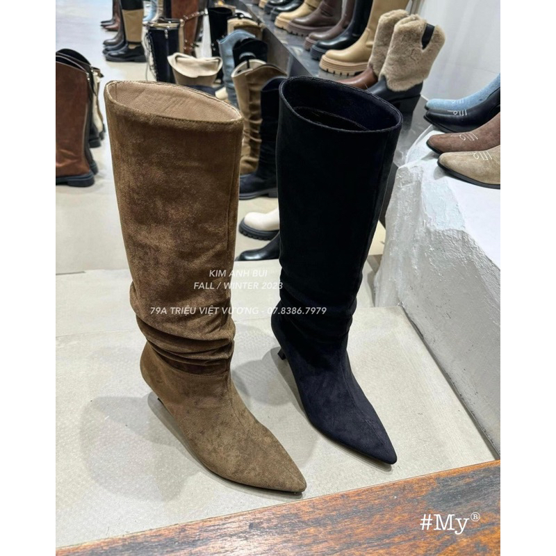 BOOT ĐÙI NỈ NHUNG SIÊU HOT FULLBOX CAO CẤP