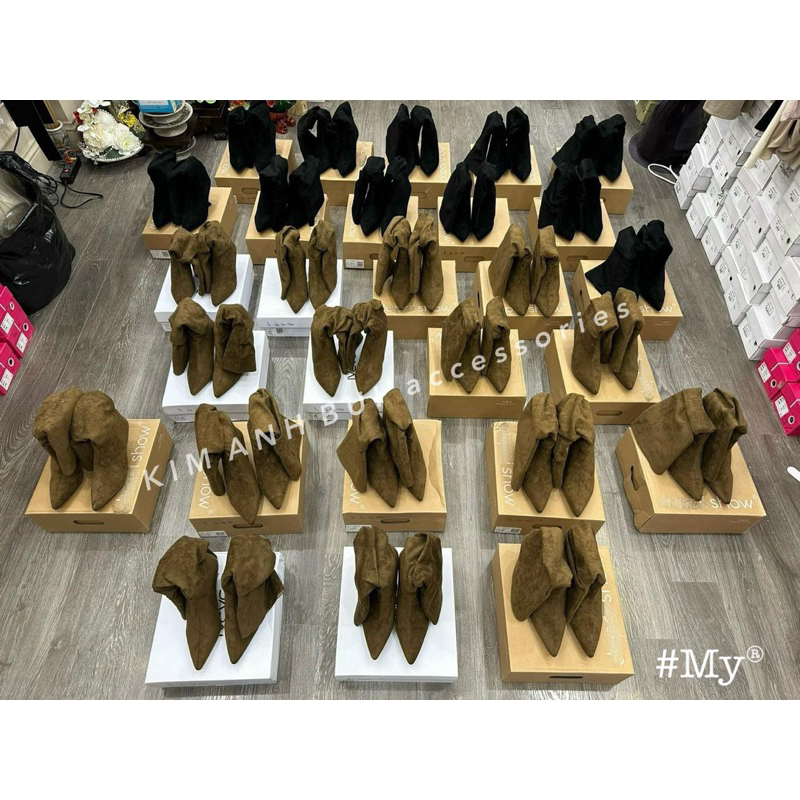 BOOT ĐÙI NỈ NHUNG SIÊU HOT FULLBOX CAO CẤP