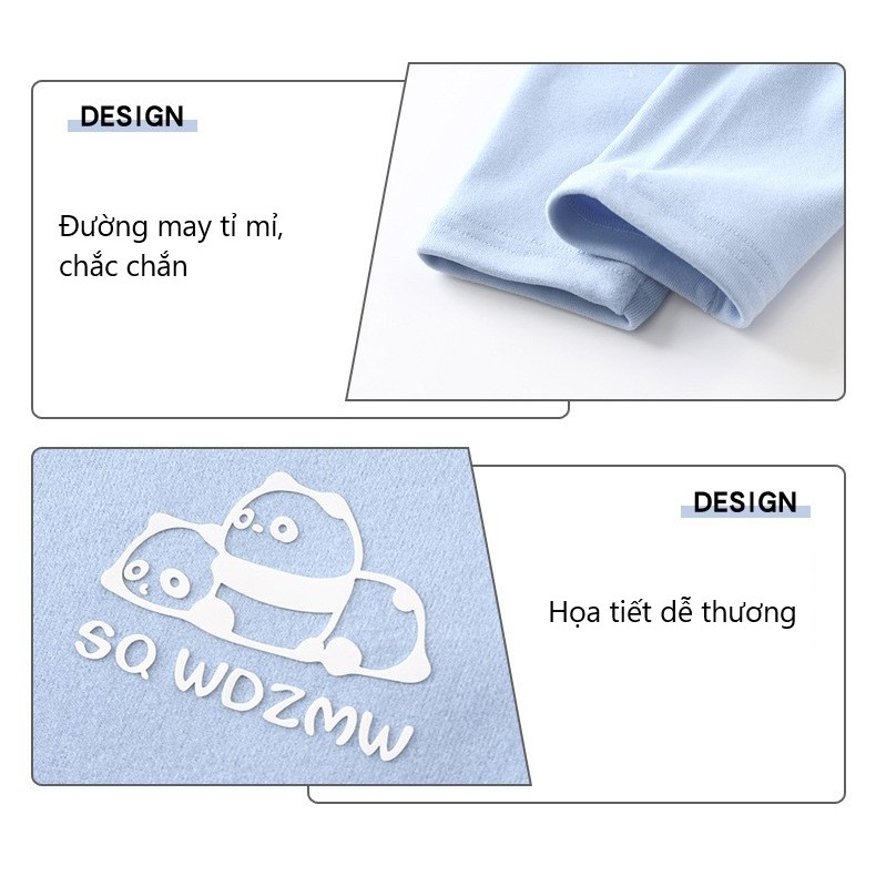 Áo giữ nhiệt gấu trúc dễ thương cho bé hàng Quảng Châu mẫu mới 2023