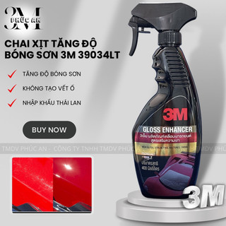 Chai xịt tăng độ bóng sơn xe ô tô 3M Gloss Enhancer bóng dàn áo xe máy giúp bảo vệ sơn xe, nhập Thái