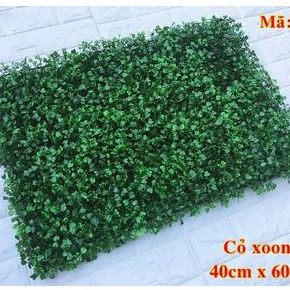 Cỏ giả trang trí tường cải xoong rộng 40 x dài 60 tấm,cỏ trang trí  mắt châu quán cà phê ,cỏ treo tường spa tiệm tóc
