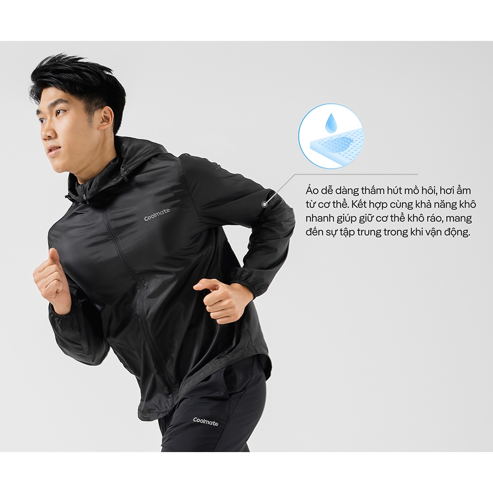 Áo khoác chạy bộ có mũ Fast and Free siêu nhẹ - Thương hiệu Coomate | BigBuy360 - bigbuy360.vn