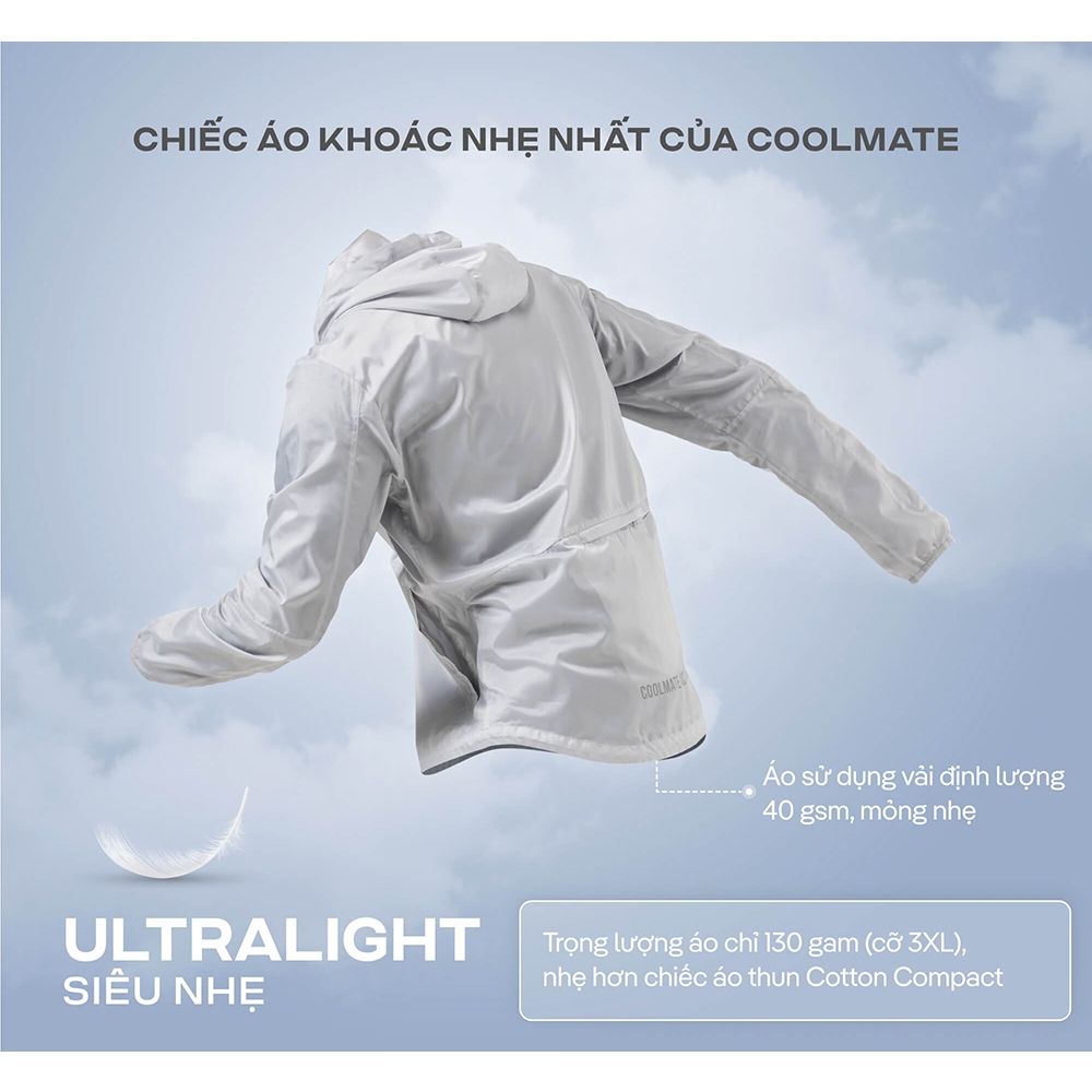 Áo khoác chạy bộ có mũ Fast and Free siêu nhẹ - Thương hiệu Coomate | BigBuy360 - bigbuy360.vn