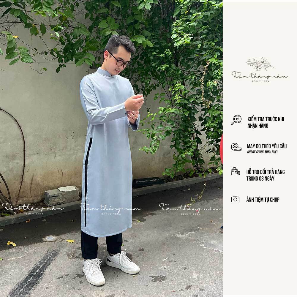 Áo dài Nam - Dáng suôg xưa, chất lụa Tây thi