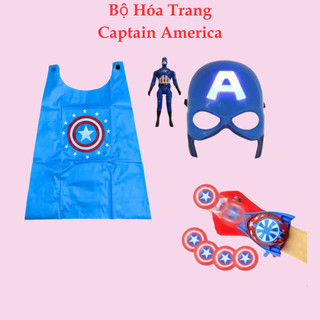 Đồ chơi áo choàng siêu anh hùng Đội Trưởng Mỹ Captain America và nhiều phụ kiện đạ dạng