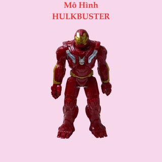 Mô hình hulk buster mô hình siêu anh hùng nhựa đặc siêu bền cao 30cm có đèn led đỏ và phát nhạc