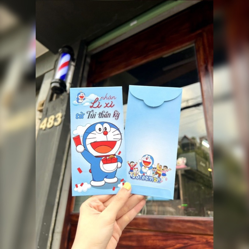 10 Bao lì xì Tết 2024 Gấu Dâu Losto Doremon hottrend giá rẻ