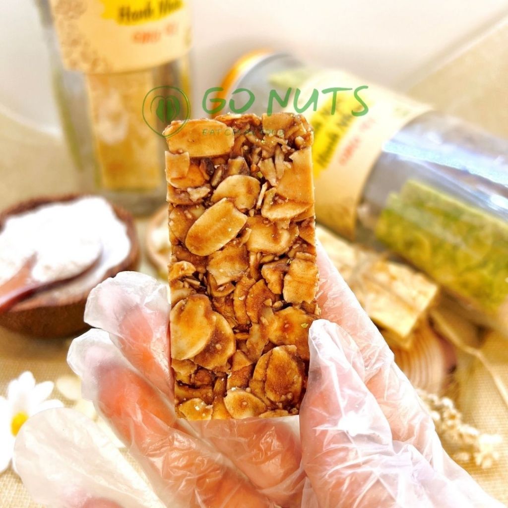 Túi 250g Bánh ngói hạnh nhân GO NUTS Không đường Bánh ăn kiêng hỗ trợ giảm cân Bánh hạt dinh dưỡng ngũ cốc bánh healthy