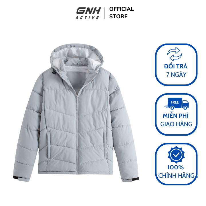 Áo Khoác Phao Nam GNH ACTIVE Áo Phao Nam Chần Bông Siêu Ấm Dày Dặn Cản Gió Kiểu Dáng Thể Thao Năng Động | GNH AKB23041