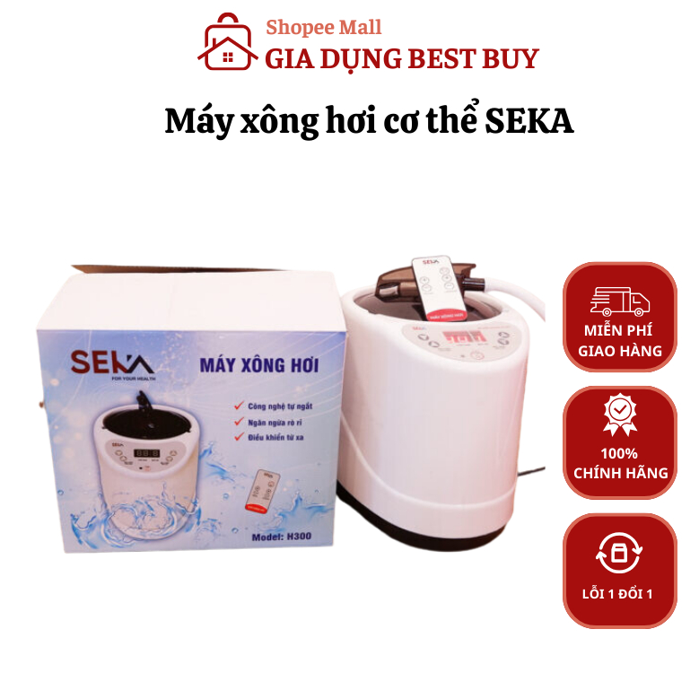 Combo nồi xông hơi điện Seka và lều xông hơi Seka tự bung, khử trùng toàn thân dùng cho gia đình, bảo hành 12 tháng