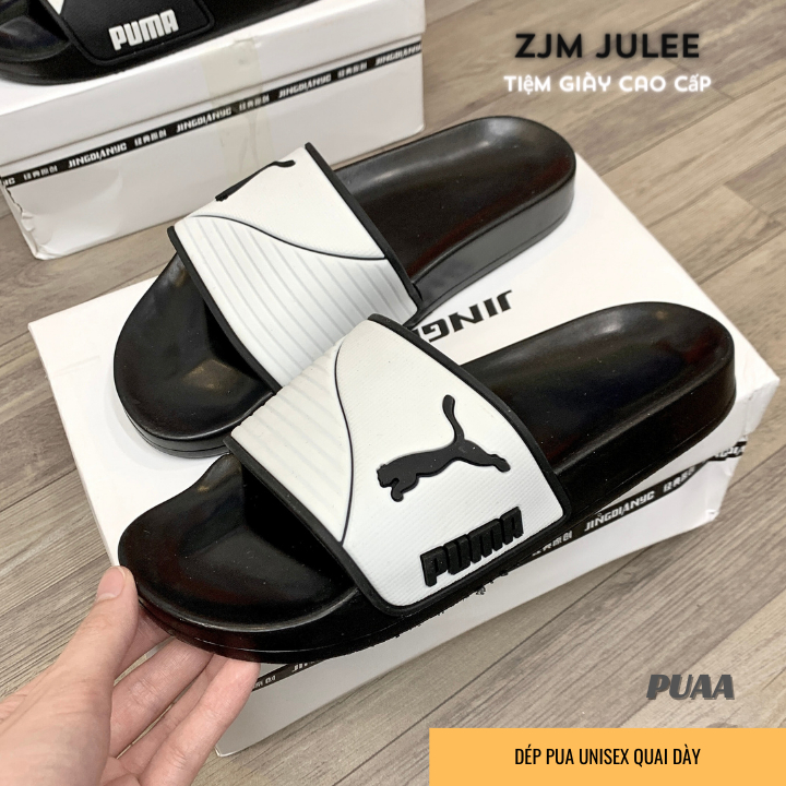 Dép nam nữ PUAA quai dày 3D cao cấp - dép quai ngang siêu nhẹ chống nước 2023