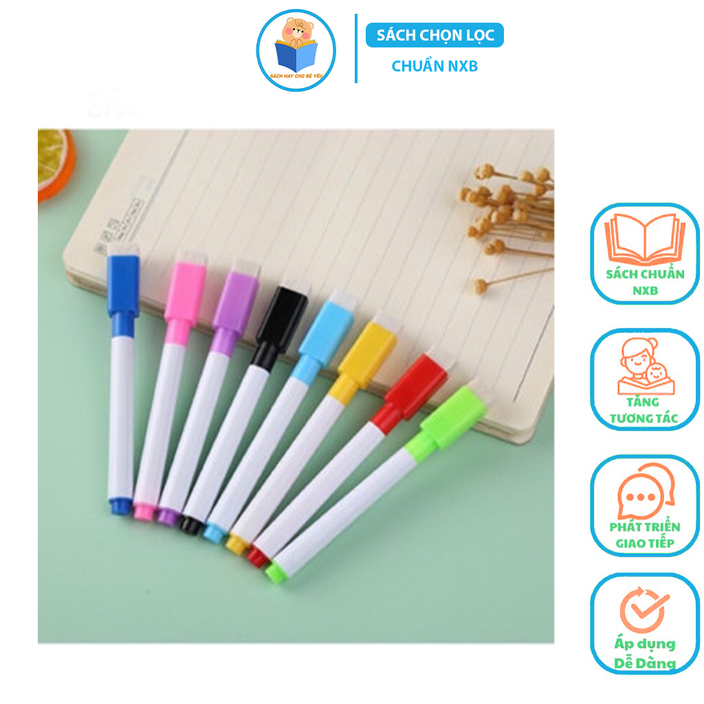 Bút Lông Mực Viết Bảng Việt Hà 02 - Có Đầu Xóa Được - Dùng viết cho bộ vở viết xóa được