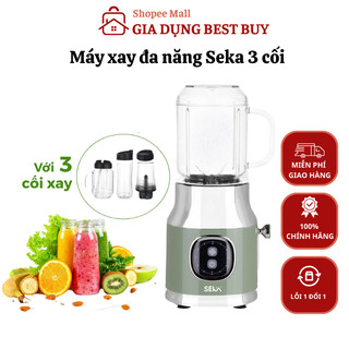 Máy xay sinh tố Seka, máy xay thịt cá, máy xay sinh tố cầm tay, bảo hành 12 tháng