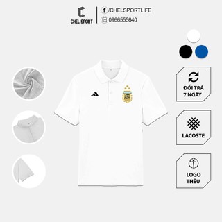 Áo polo logo thêu Argentina cao cấp [ẢNH THẬT]